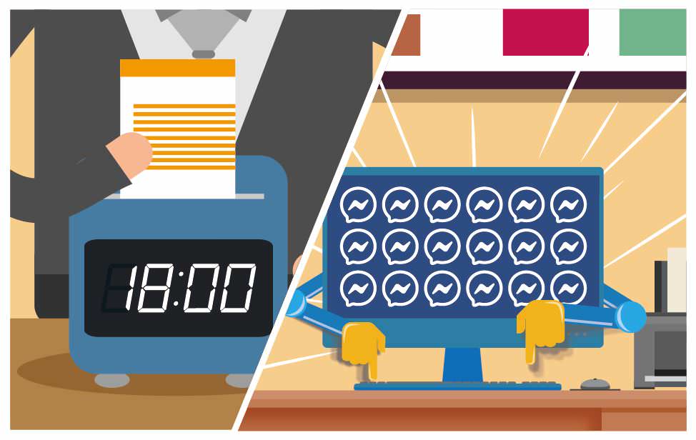 晚上，你下Class了，Your office computer keeps working and likes automatically for you.